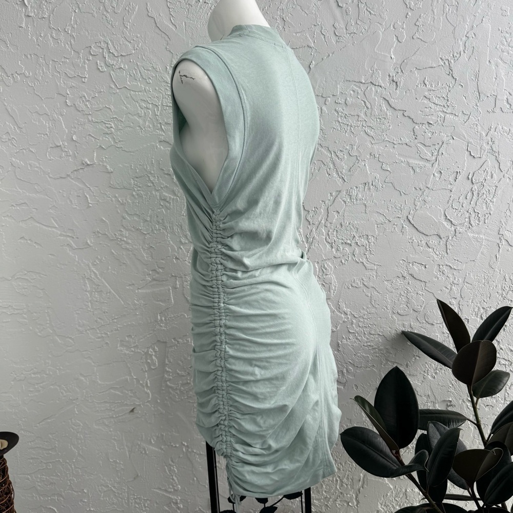 Alexander Wang T Light Green Ruche Drawstring Sides Dress, size Large - Picture 12 of 14